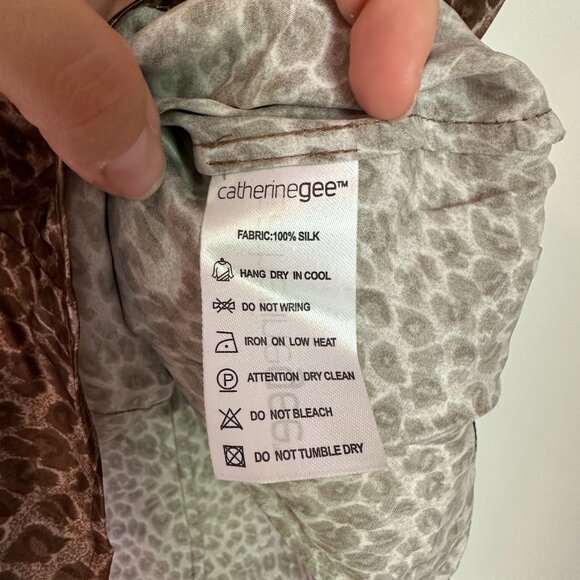 Catherine Tank Elegant Leopard - Leopard Silk Tank Top - Picture 9 of 9